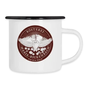 Emaille Tasse Rösterei Maria-Rickenbach