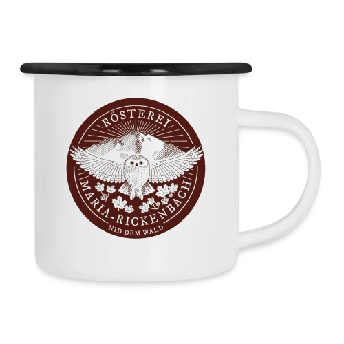 Emaille Tasse Rösterei Maria-Rickenbach